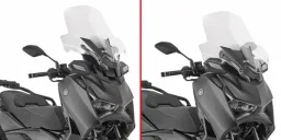 Windschild, transparent, Maße 585 x 580 mm (HxB), f. Yamaha X-Max 300 Tech Max (25-26), ABE in Vorb.