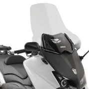 Windschild transparent, 560 mm hoch, 610 mm breit, für Yamaha T-Max 530 (12-16), mit ABE