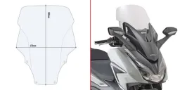 Windschild - transparent - 580x470 mm (HxB) - mit ABE - für Honda FORZA 125 / 350 (21-26)