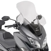 Windschild transparent,>590 x 670 mm (HxB) - für Suzuki Burgman 400 (17-26), mit ABE