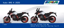 DUKE 890 R - Racingscheibe "NRM" 2019-